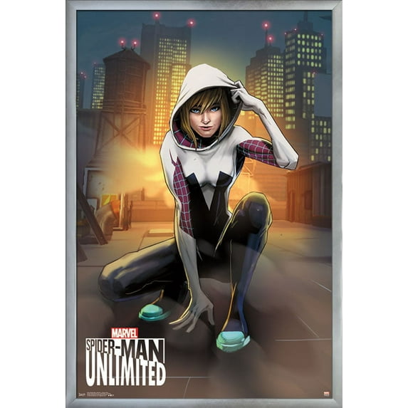 Marvel Comics Video Game - Spider-Man: Unlimited - Spider-Gwen Wall Poster, 22.375" x 34", Framed