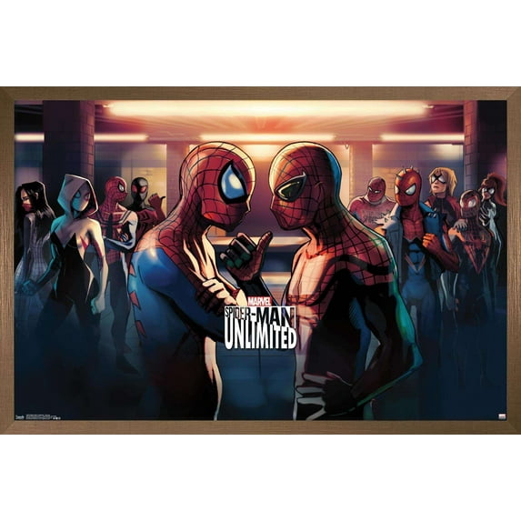 Marvel Comics Video Game - Spider-Man: Unlimited - Subway Wall Poster, 14.725" x 22.375", Framed