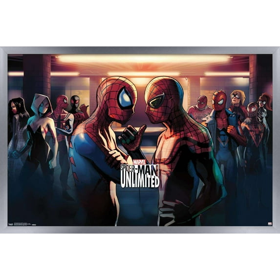Marvel Comics Video Game - Spider-Man: Unlimited - Subway Wall Poster, 14.725" x 22.375", Framed
