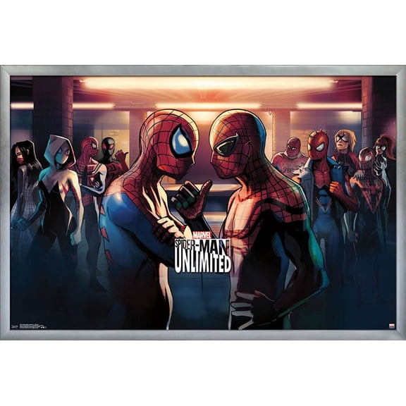 Marvel Comics Video Game - Spider-Man: Unlimited - Subway Wall Poster, 22.375" x 34", Framed