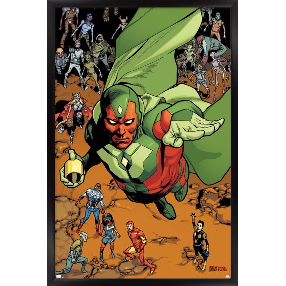 Marvel Comics - Vision - All-New, All-Different Avengers #12 Wall Poster, 22.375" x 34", Framed