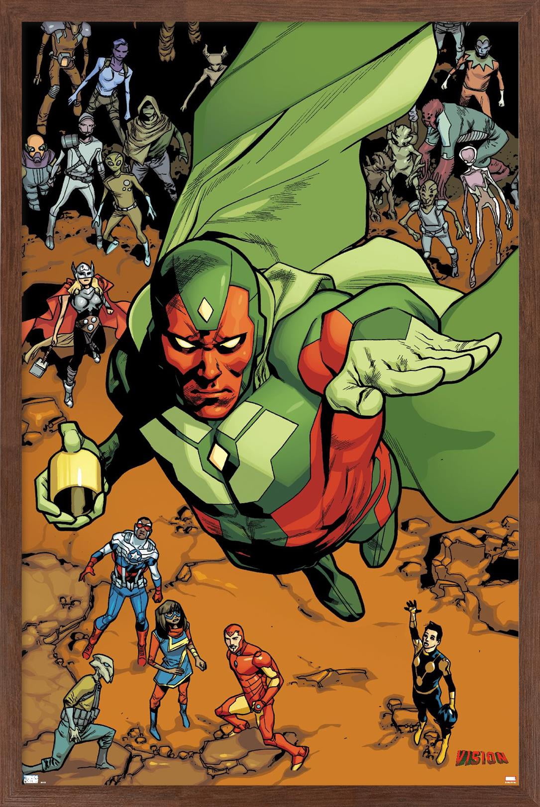 Marvel Comics - Vision - All-New, All-Different Avengers #12 Wall Poster, 22.375" x 34", Framed