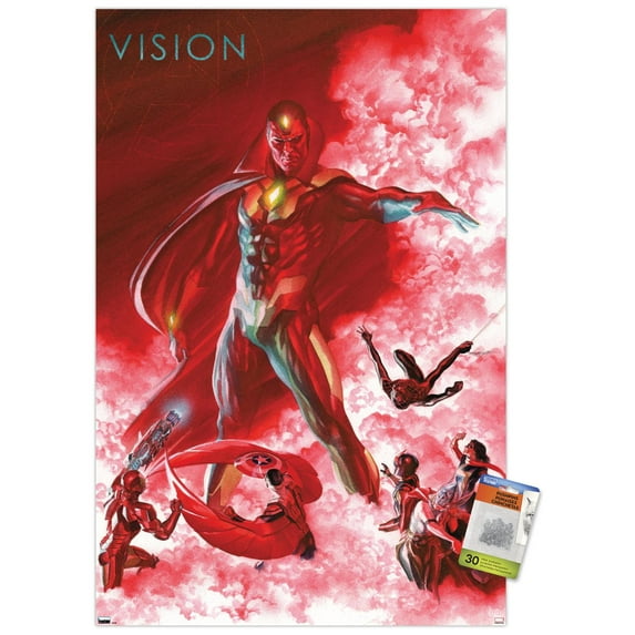 Marvel Comics - Vision - All-New, All-Different Avengers #6 Wall Poster with Pushpins, 22.375" x 34"