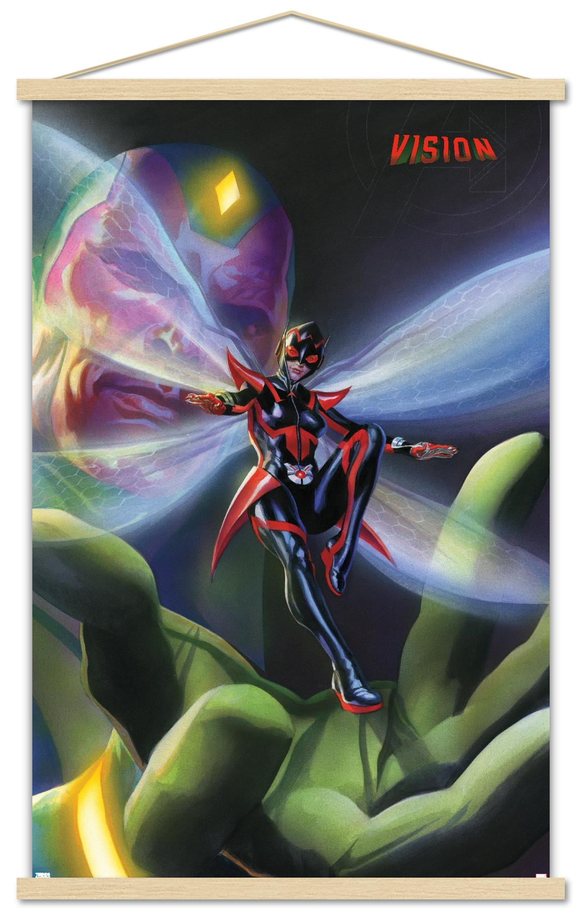 Marvel Comics - Vision - All-New, All-Different Avengers #9 Wall Poster with Wooden Magnetic Frame, 22.375" x 34"