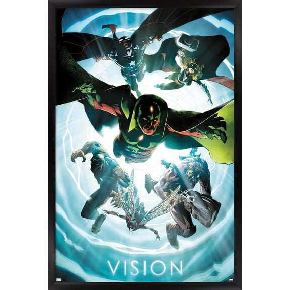 Marvel Comics - Vision - Avengers #1 Wall Poster, 14.725" x 22.375", Framed