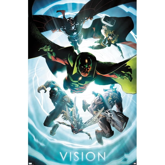 Marvel Comics - Vision - Avengers #1 Wall Poster, 14.725" x 22.375"