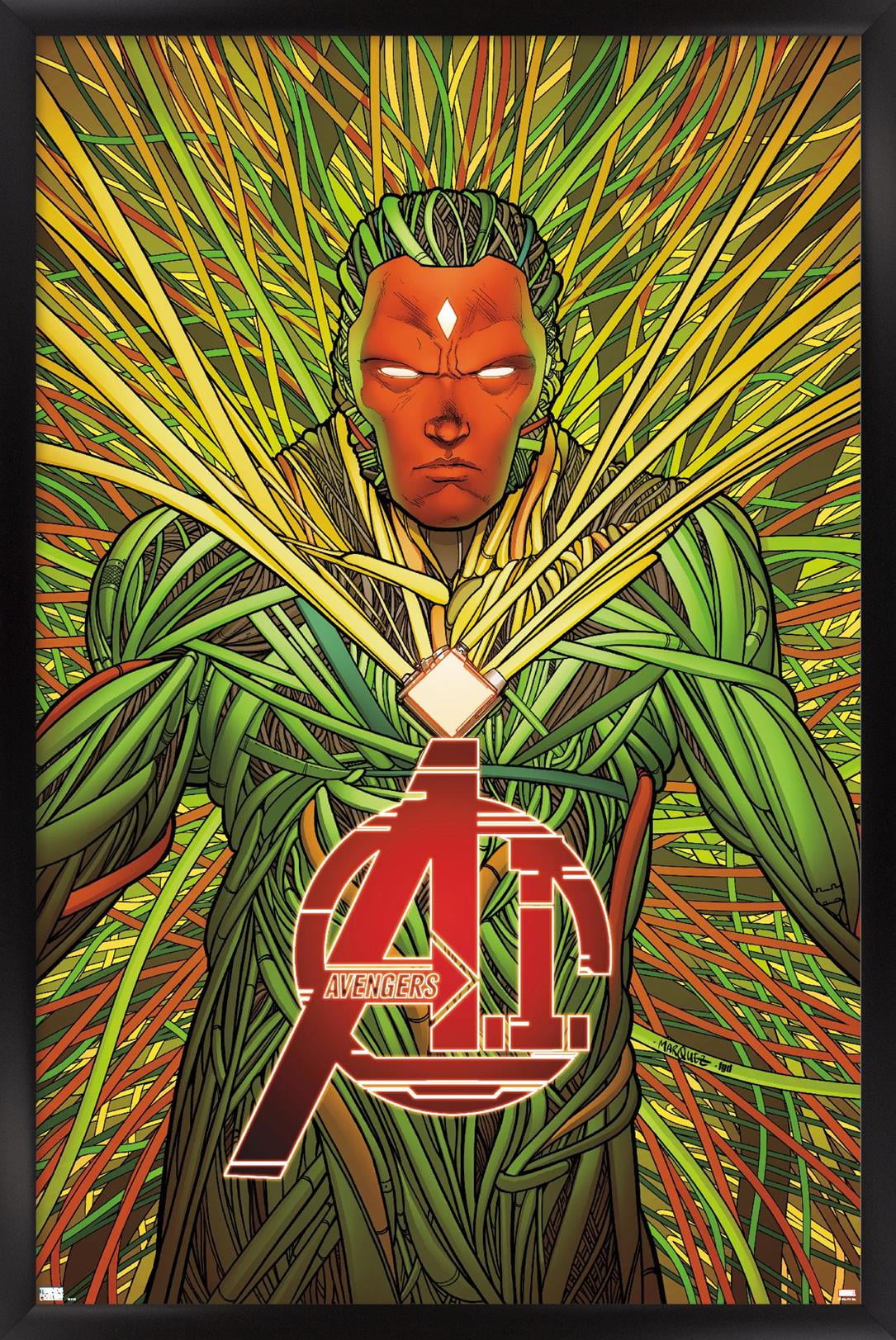 Marvel Comics - Vision - Avengers A.I. #8 Wall Poster, 14.725" x 22.375", Framed