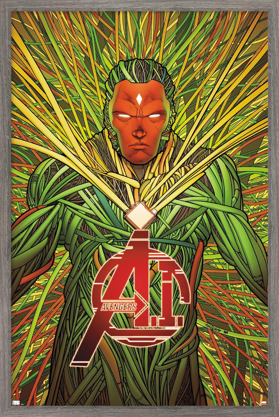 Marvel Comics - Vision - Avengers A.I. #8 Wall Poster, 14.725" x 22.375", Framed