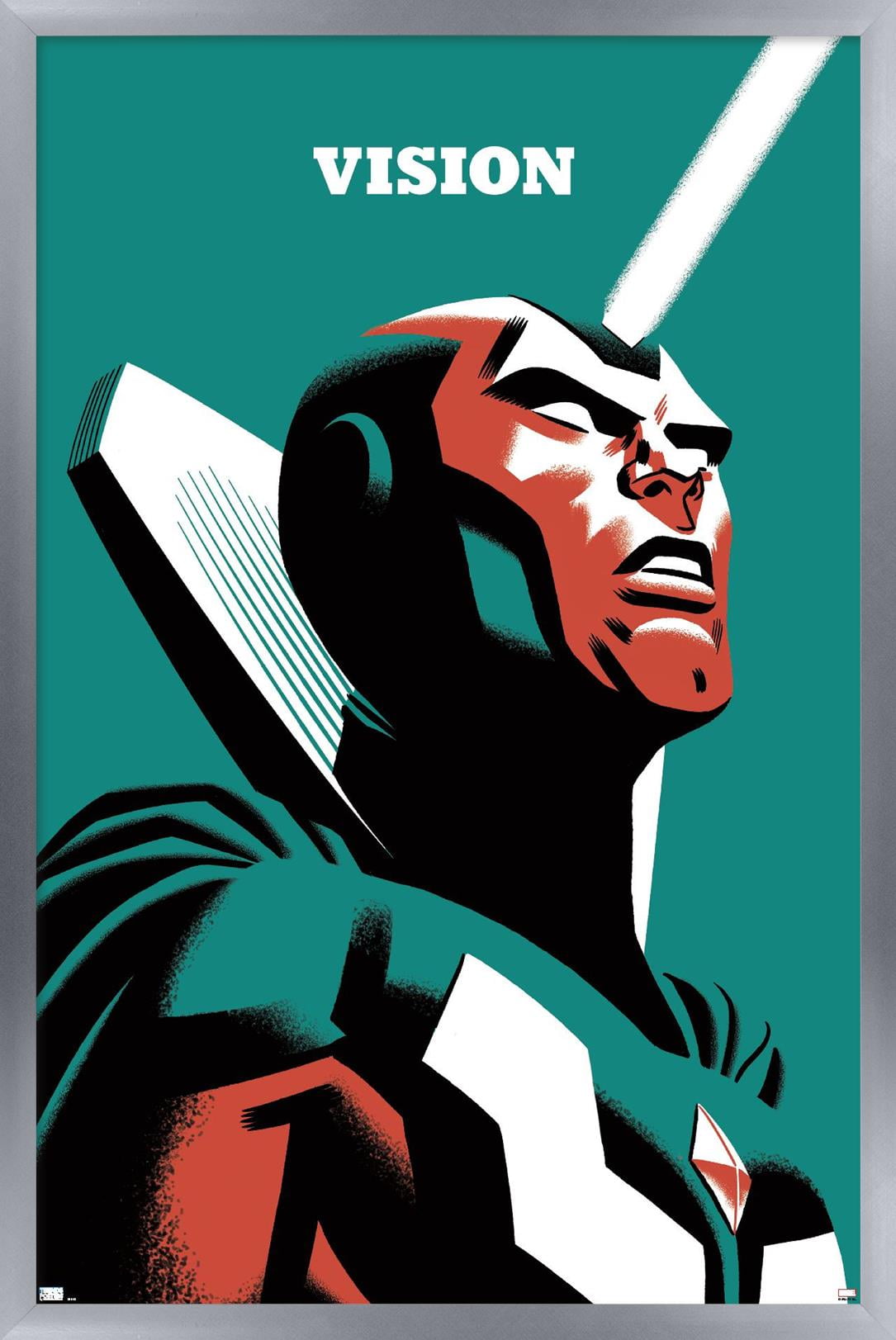 Marvel Comics - Vision - Vision #4 Wall Poster, 14.725" x 22.375", Framed
