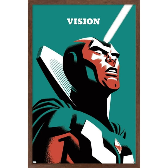 Marvel Comics - Vision - Vision #4 Wall Poster, 14.725" x 22.375", Framed