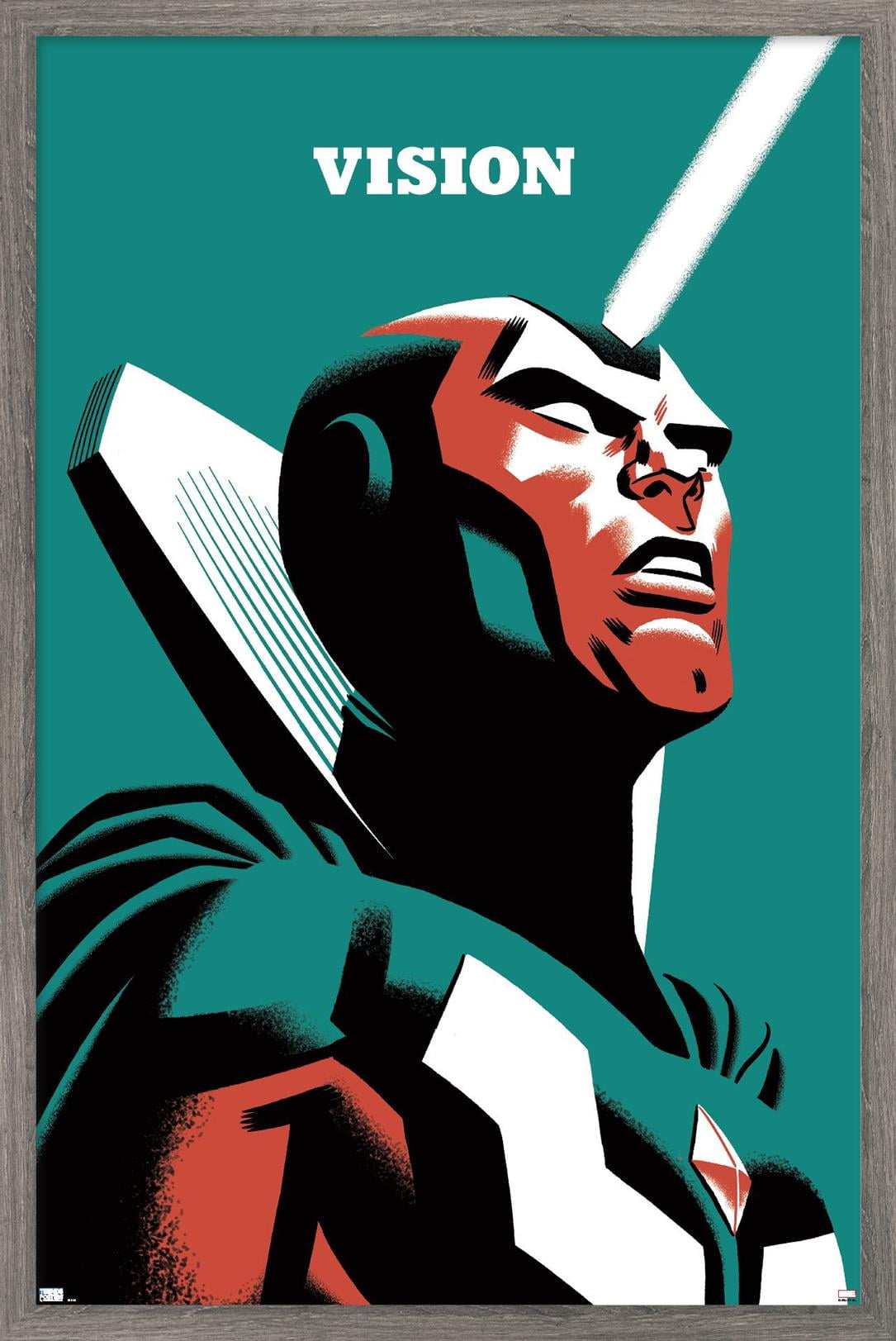 Marvel Comics - Vision - Vision #4 Wall Poster, 22.375" x 34", Framed