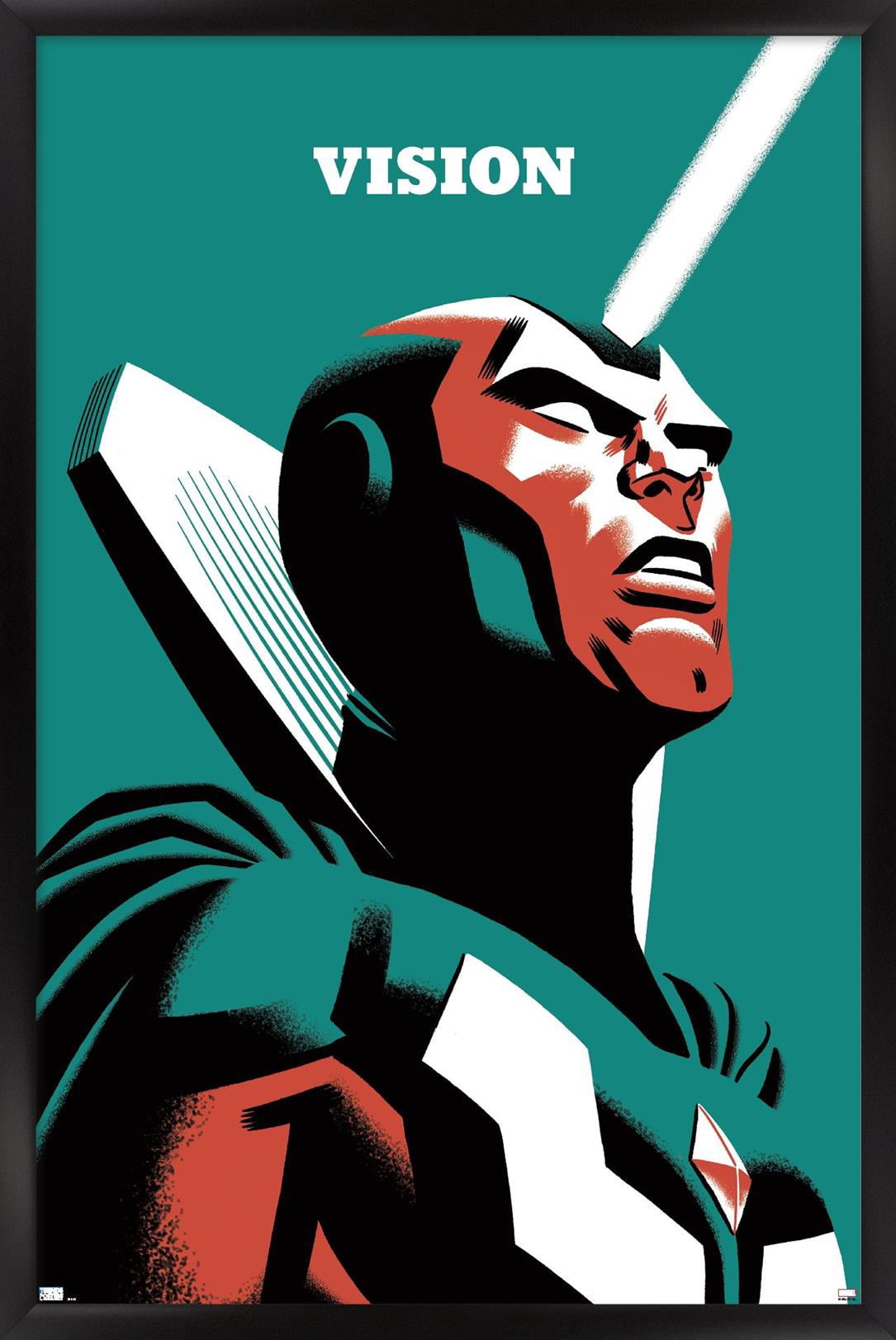 Marvel Comics - Vision - Vision #4 Wall Poster, 22.375" x 34", Framed