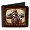 thumbnail image 1 of Marvel Comics Wallet, Bifold, Deadpool Issue 21 Variant Shakespool Pointing Gun At Skull, Vegan Leather, 1 of 5