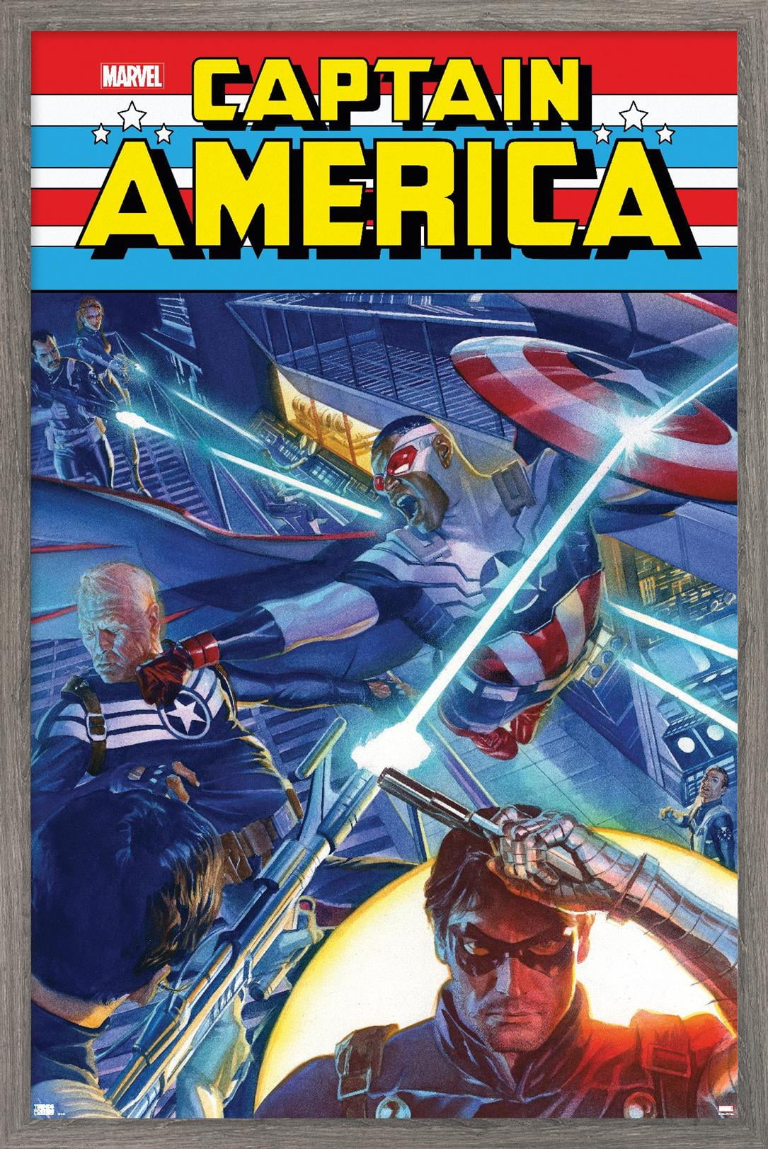 Marvel Comics - Winter Soldier - Captain America: Sam Wilson #7 Wall Poster, 22.375" x 34", Framed