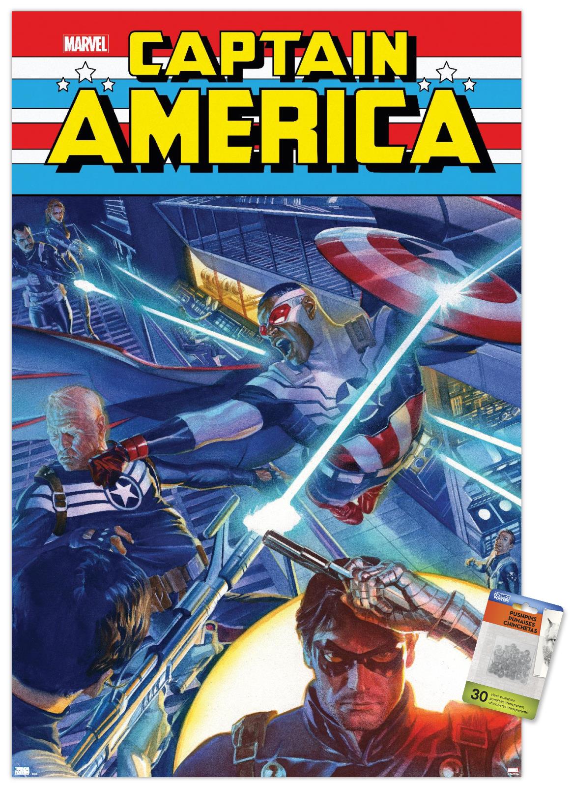 Marvel Comics - Winter Soldier - Captain America: Sam Wilson #7 Wall Poster with Pushpins, 22.375" x 34"