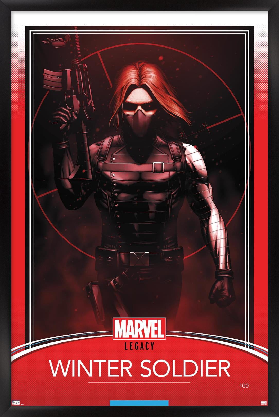 Marvel Comics - Winter Soldier - Tales of Suspense #100 Variant Wall Poster, 14.725" x 22.375", Framed