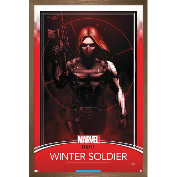 Marvel Comics - Winter Soldier - Tales of Suspense #100 Variant Wall Poster, 22.375" x 34", Framed
