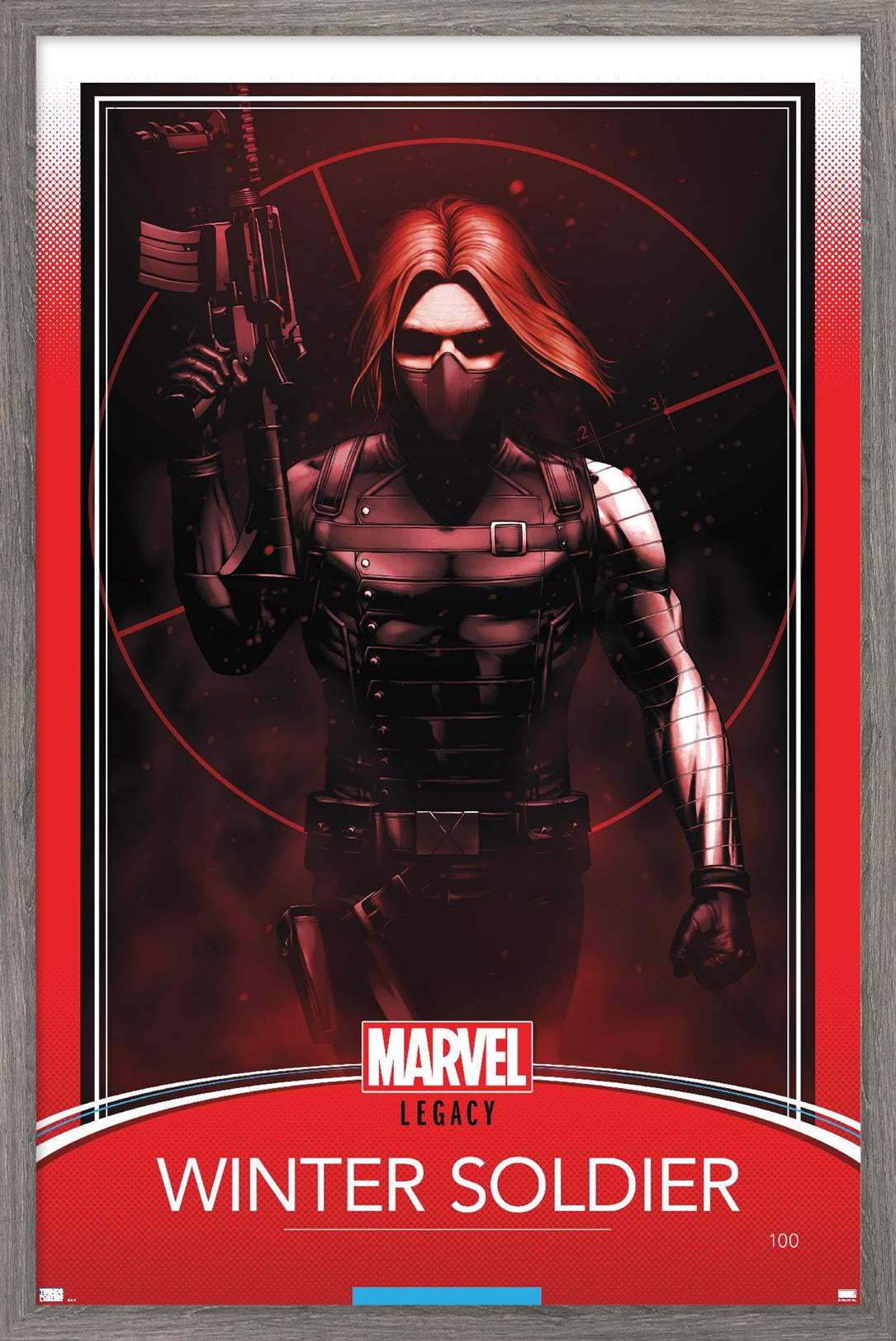 Marvel Comics - Winter Soldier - Tales of Suspense #100 Variant Wall Poster, 22.375" x 34", Framed