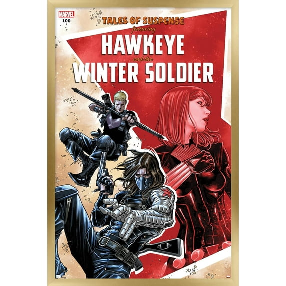 Marvel Comics - Winter Soldier - Tales of Suspense #100 Wall Poster, 14.725" x 22.375", Framed