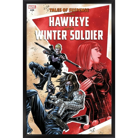 Marvel Comics - Winter Soldier - Tales of Suspense #100 Wall Poster, 22.375" x 34", Framed