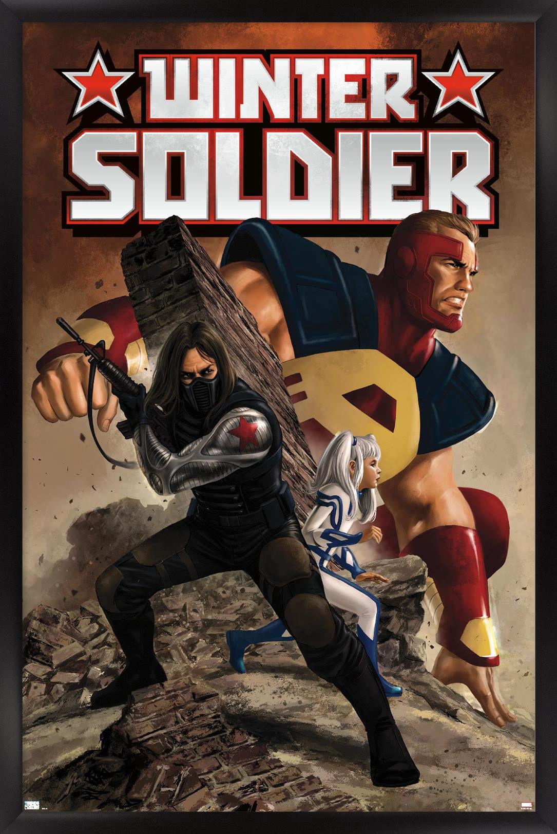 Marvel Comics - Winter Soldier - Thunderbolts #2 Wall Poster, 22.375" x 34", Framed