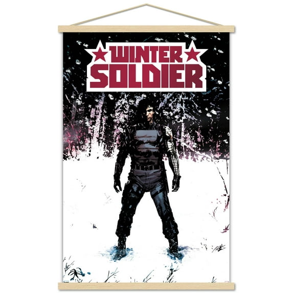Marvel Comics - Winter Soldier - Winter Soldier #1 Wall Poster with Wooden Magnetic Frame, 22.375" x 34"