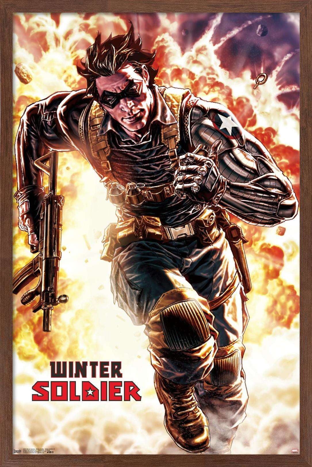 Marvel Comics - Winter Soldier - Winter Soldier #4 Wall Poster, 14.725" x 22.375", Framed