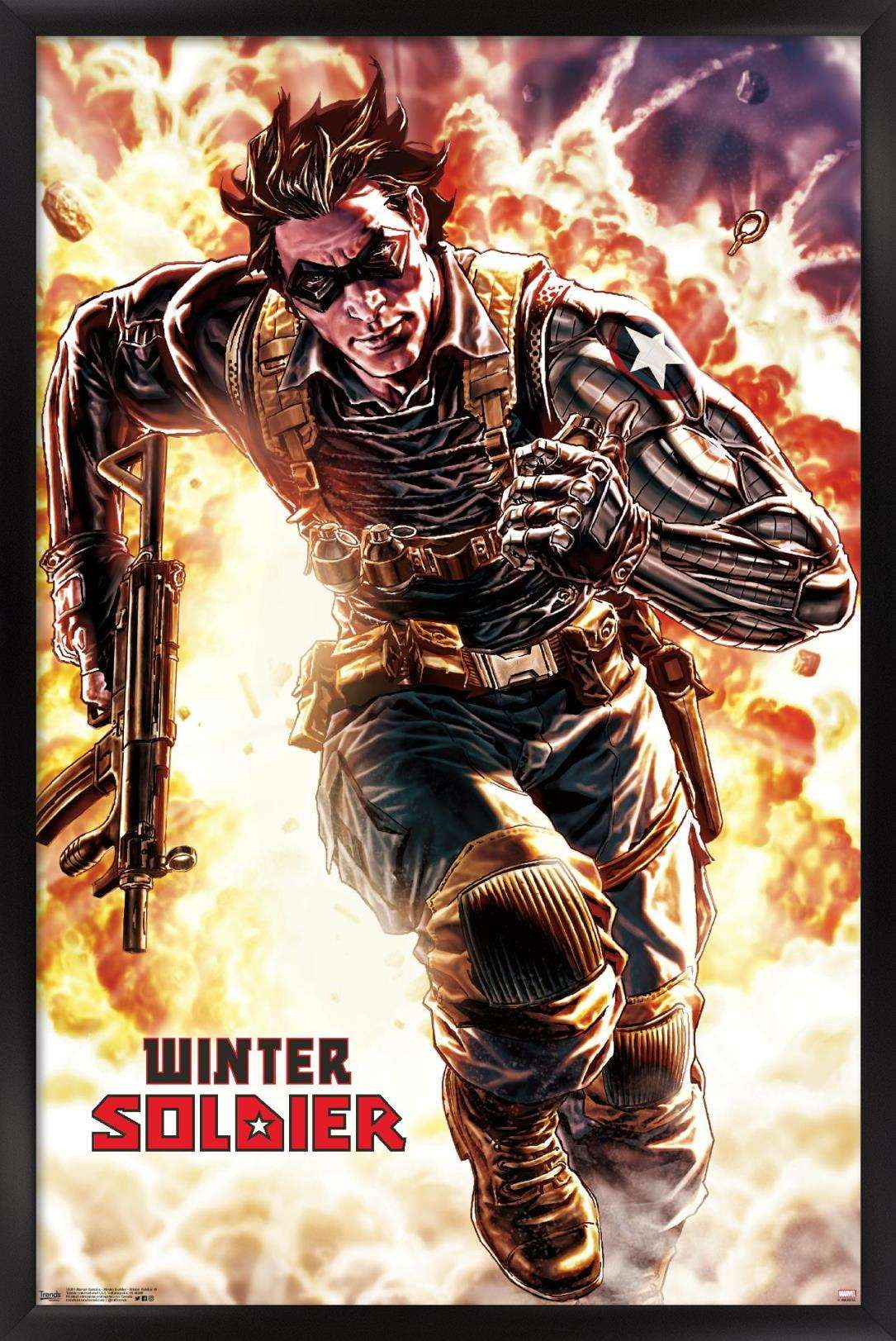 Marvel Comics - Winter Soldier - Winter Soldier #4 Wall Poster, 14.725" x 22.375", Framed