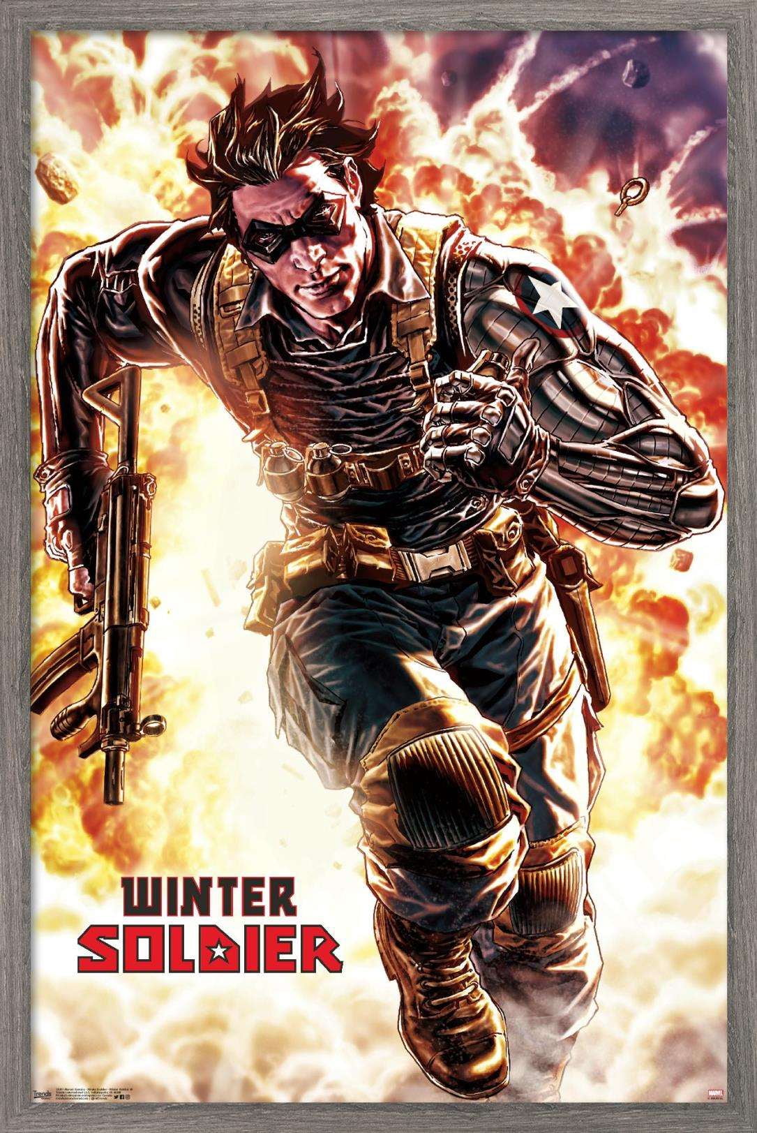 Marvel Comics - Winter Soldier - Winter Soldier #4 Wall Poster, 22.375" x 34", Framed