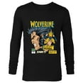 thumbnail image 1 of Marvel Comics Wolverine Classic Logan Retro - Long Sleeve T-Shirt for Men- Customized-Black, 1 of 5