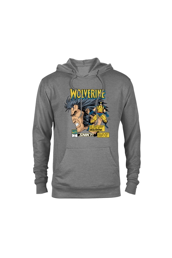 Comics Wolverine Classic Logan Retro - Pullover Hoodie for Adults- Customized-Graphite Heather