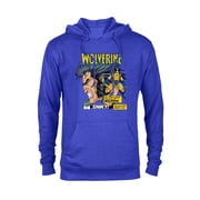 Marvel Comics Wolverine Classic Logan Retro - Pullover Hoodie for Adults- Customized-Royal Heather