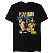 Marvel Comics Wolverine Classic Logan Retro - Short Sleeve Blended T-Shirt for Adults- Customized-Black