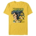 thumbnail image 1 of Marvel Comics Wolverine Classic Logan Retro - Short Sleeve Blended T-Shirt for Adults- Customized-Yellow, 1 of 5