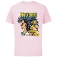 thumbnail image 1 of Marvel Comics Wolverine Classic Logan Retro - Short Sleeve Cotton T-Shirt for Adults- Customized-Soft Pink, 1 of 5