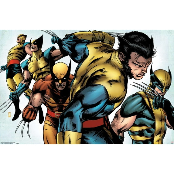 Marvel Comics - Wolverine - Evolution Wall Poster, 14.725" x 22.375"