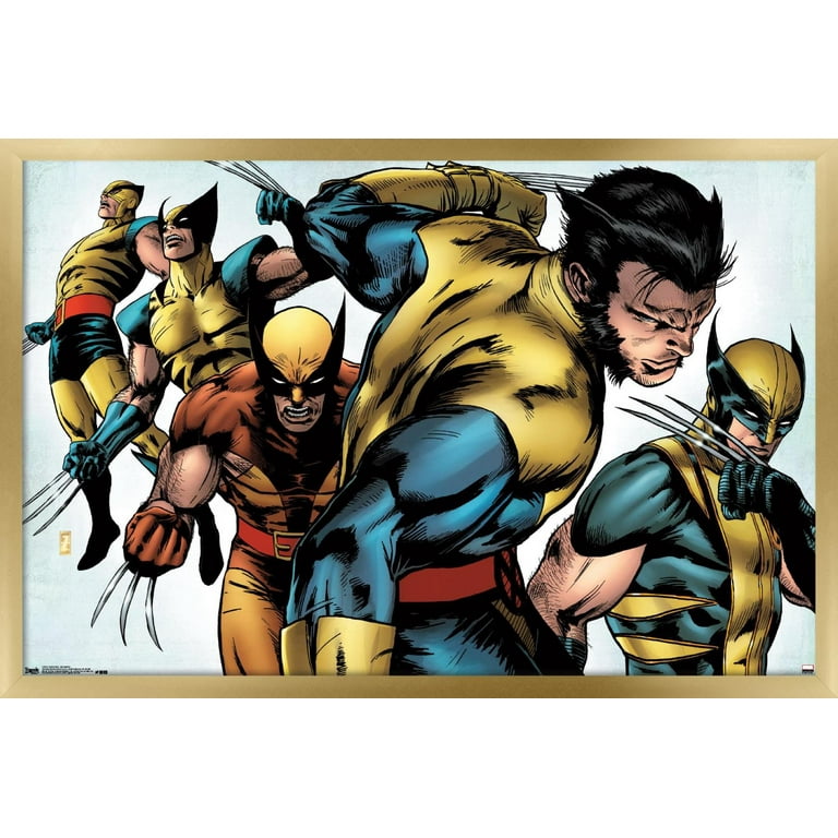 Trends International Marvel Comics - Group Shot Wall Poster, 22.375 x 34,  Black Framed Version