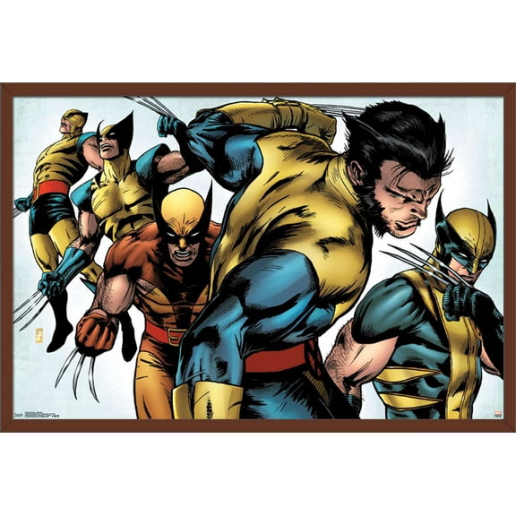 Marvel Comics - Wolverine - Evolution Wall Poster, 22.375" x 34", Framed