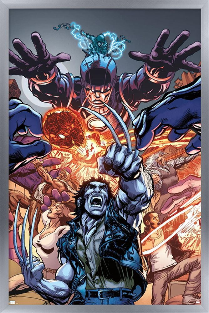 Marvel Comics - Wolverine - First X-Men #4 Wall Poster, 14.725" x 22.375", Framed