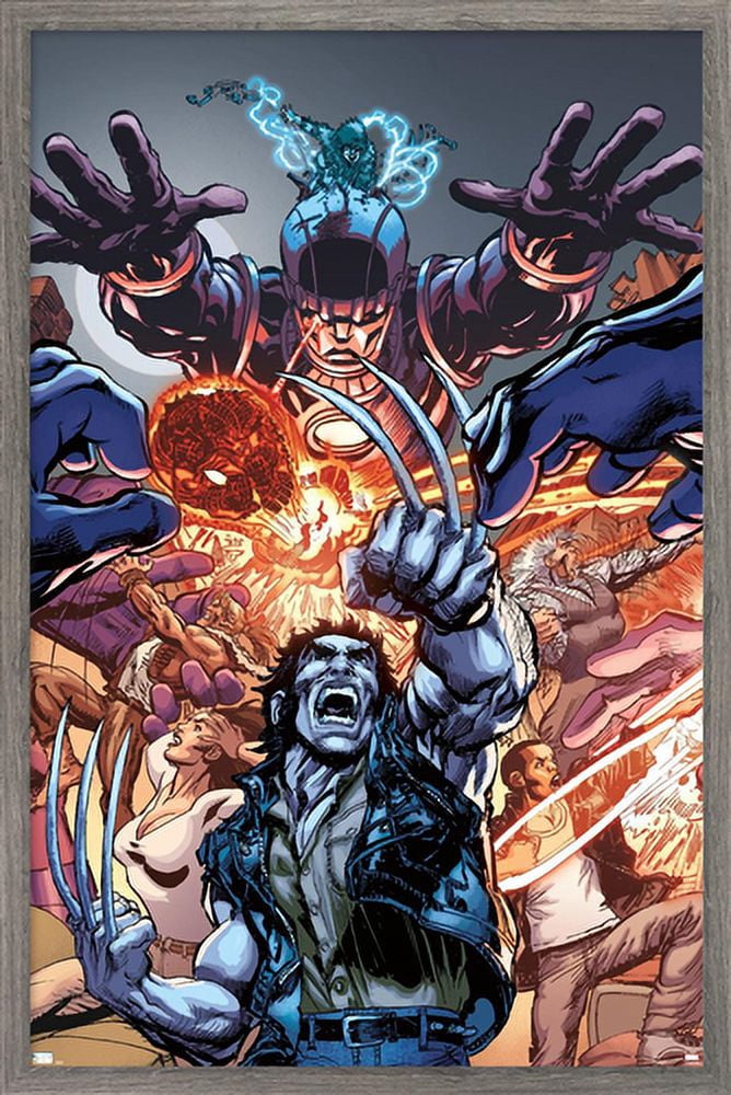 Marvel Comics - Wolverine - First X-Men #4 Wall Poster, 14.725" x 22.375", Framed