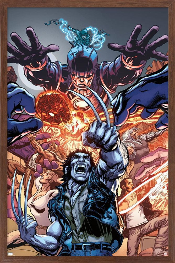 Marvel Comics - Wolverine - First X-Men #4 Wall Poster, 14.725" x 22.375", Framed