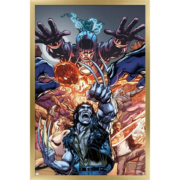 Marvel Comics - Wolverine - First X-Men #4 Wall Poster, 22.375" x 34", Framed
