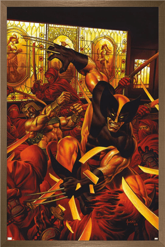 Marvel Comics - Wolverine Hercules: Myths Monsters & Mutants #1 Wall Poster, 14.725" x 22.375", Framed