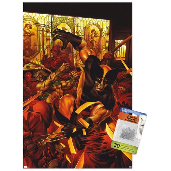 Marvel Comics - Wolverine Hercules: Myths Monsters & Mutants #1 Wall Poster with Pushpins, 14.725" x 22.375"