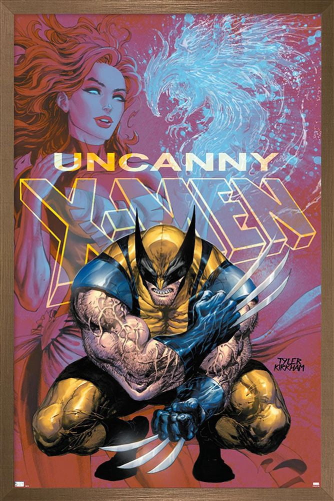 Marvel Comics - Wolverine Jean Grey - Uncanny X-Men #19 Wall Poster, 22.375" x 34", Framed