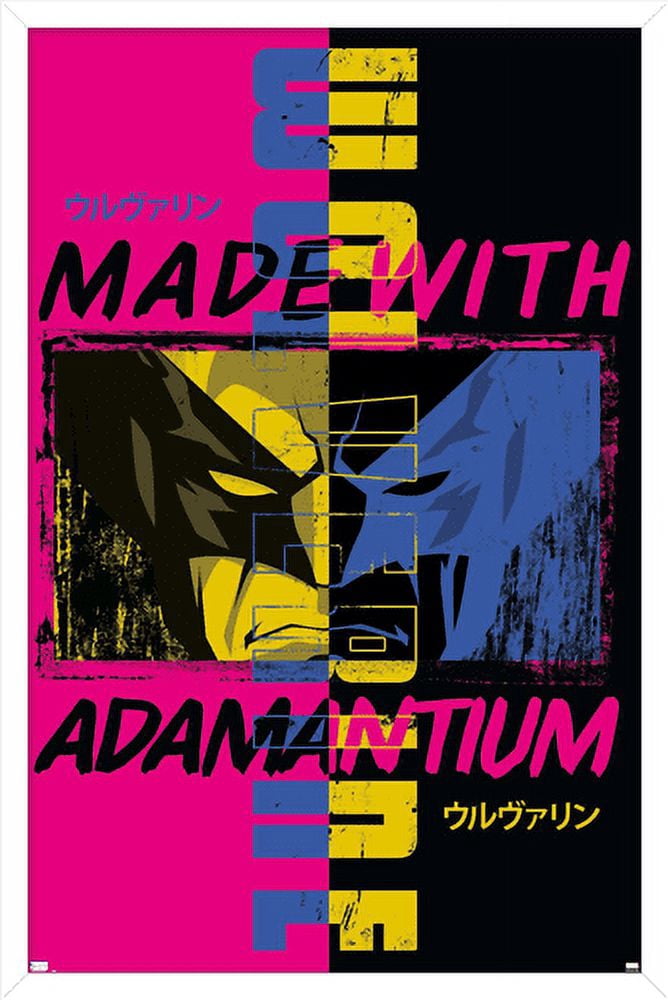 Marvel Comics - Wolverine - Made With Adamantium Wall Poster, 14.725" x 22.375", Framed