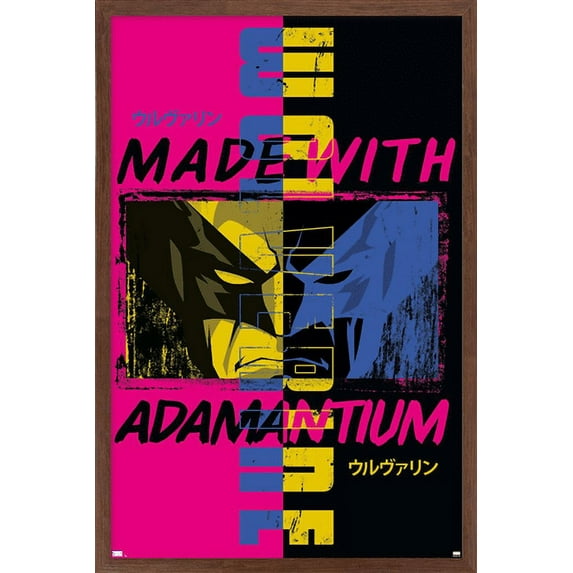 Marvel Comics - Wolverine - Made With Adamantium Wall Poster, 14.725" x 22.375", Framed