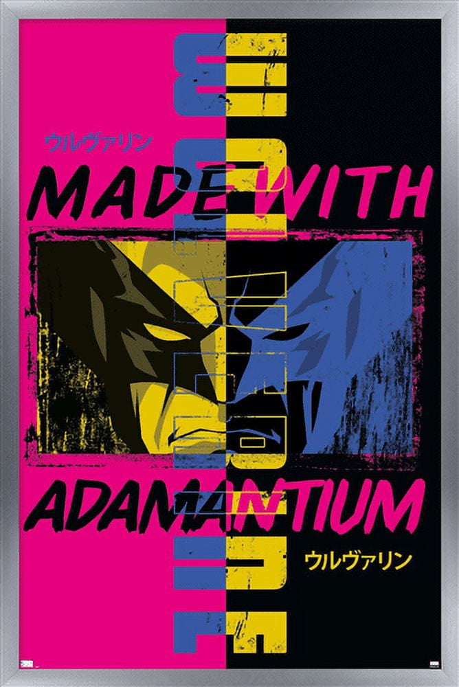 Marvel Comics - Wolverine - Made With Adamantium Wall Poster, 22.375" x 34", Framed