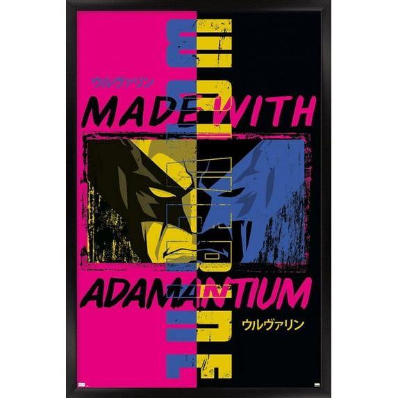 Marvel Comics - Wolverine - Made With Adamantium Wall Poster, 22.375" x 34", Framed