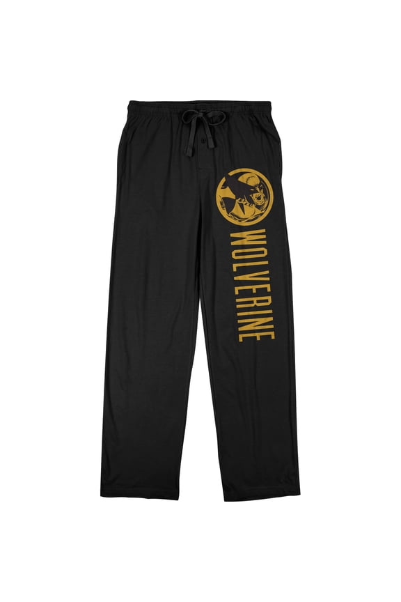 Marvel Comics Wolverine Print Men's Sleep Pajama Pants Medium